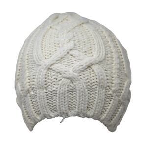 Merona Beanie Hat Beige One Size Stretch Hand-Knitted Lightweight Blank